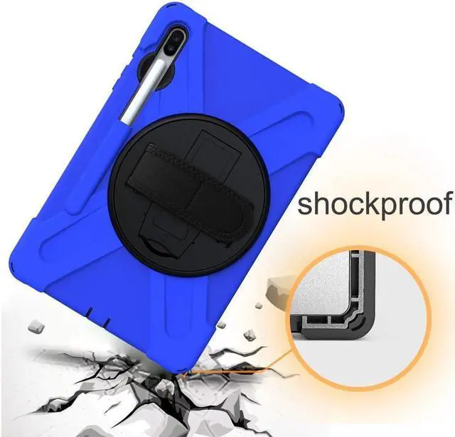 Alt view image 6 of 7 - BONAEVER For Samsung Galaxy Tab S6 Case [Support S Pen Wireless Charging] Hybrid Shockproof Case with Pen Holder H Strap / Shoulder Strap / Standand for Galaxy Tab S6 10.5 2019 SM-T860 / T865 / T867