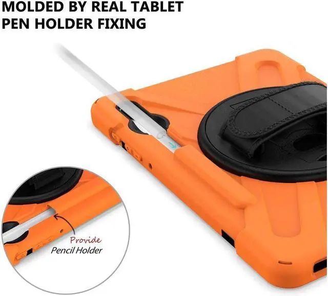 Alt view image 3 of 7 - BONAEVER For Samsung Galaxy Tab S6 Case [Support S Pen Wireless Charging] Hybrid Shockproof Case with Pen Holder H Strap / Shoulder Strap / Standand for Galaxy Tab S6 10.5 2019 SM-T860 / T865 / T867