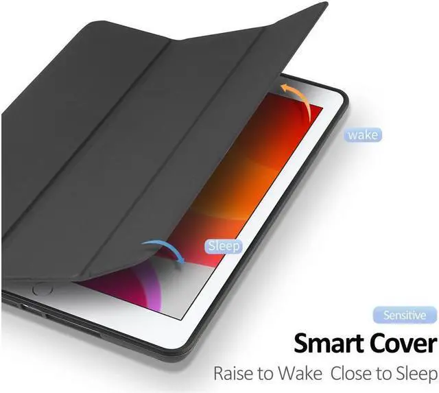 Alt view image 6 of 7 - BONAEVER For iPad 10.2 2021 2020 2019 Case Slim Smart Case Cover for iPad 7th 8th 9th Generation 10.2 inch with Pencil Holder Auto Sleep Wake Smart Stand Soft TPU Protective Back Cover