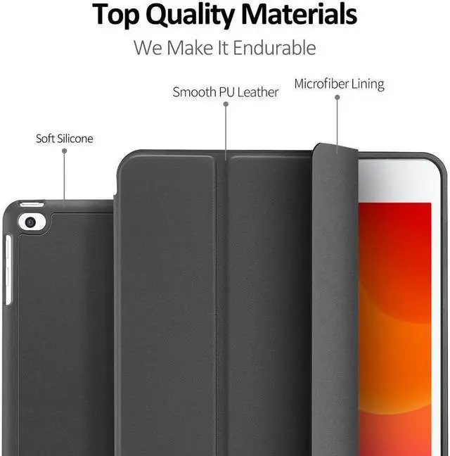 Alt view image 7 of 7 - BONAEVER For iPad 10.2 2021 2020 2019 Case Slim Smart Case Cover for iPad 7th 8th 9th Generation 10.2 inch with Pencil Holder Auto Sleep Wake Smart Stand Soft TPU Protective Back Cover