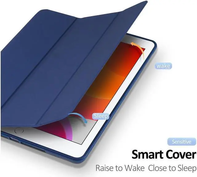 Alt view image 6 of 7 - BONAEVER For iPad 10.2 2021 2020 2019 Case Slim Smart Case Cover for iPad 7th 8th 9th Generation 10.2 inch with Pencil Holder Auto Sleep Wake Smart Stand Soft TPU Protective Back Cover