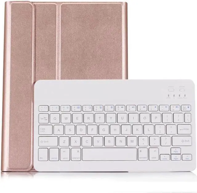 Main image of BONAEVER Wireless Bluetooth Keyboard Case for Samsung Galaxy Tab S6 10.5 Inch SM-T860 Wi-Fi / SM-T865 LTE 2019 Premium PU Leather Stand Cover with Removable Wireless Keyboard