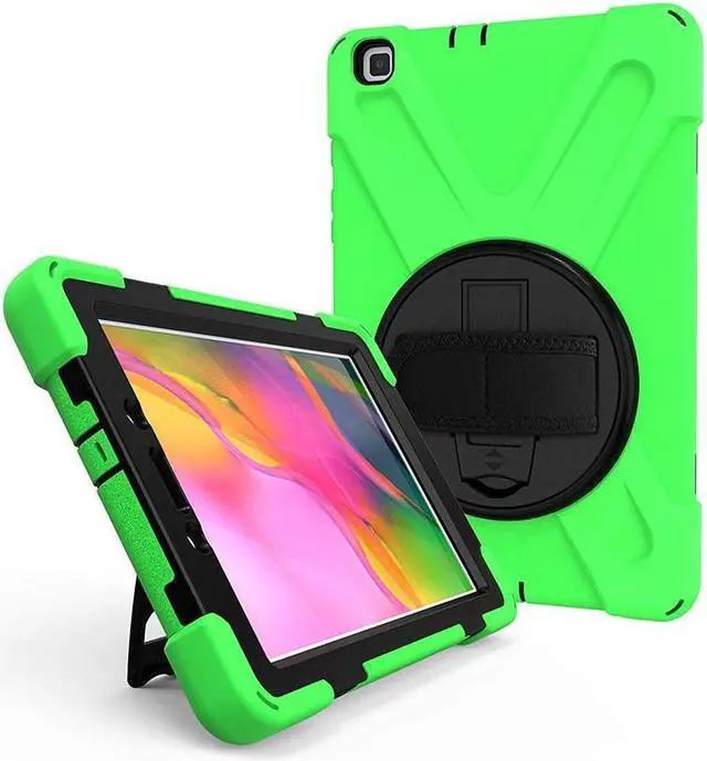 Alt view image 6 of 7 - BONAEVER For Galaxy Tab A 8.0 2019 Case Model SM-T290 SM-T295 Shockproof Protective Case Cover with 360 Rotating Stand and Strap Shoulder Strap for Samsung Galaxy Tab A 8.0 2019 Without S Pen