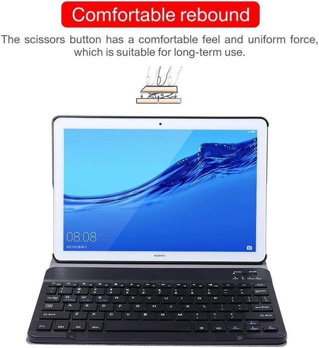 Alt view image 5 of 6 - BONAEVER Removable Wireless Bluetooth Keyboard Case for Huawei MediaPad M5 10.8 / M5 Pro 10.8 inch CRM-AL09 CRM-W09 Cover
