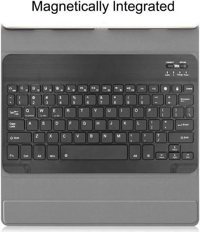 Alt view image 7 of 7 - BONAEVER Bluetooth Keyboard Case for Huawei Mediapad M6 10.8 Inch Light & Thin PU Leather Multiple Angle Viewing Cover with Magnetically Wireless Keyboard for Huawei MediaPad M6 10.8 Inch 2019