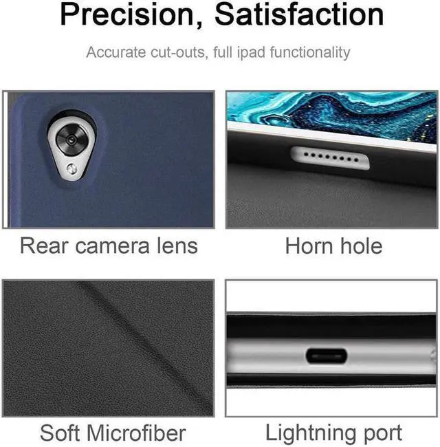 Alt view image 3 of 7 - BONAEVER Bluetooth Keyboard Case for Huawei Mediapad T5 10 10.1 AGS2-L09 AGS2-W09 AGS2-L03 Case Keyboard for Huawei T5 10 10.1 inch Cover