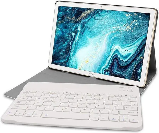 Alt view image 6 of 7 - BONAEVER Bluetooth Keyboard Case for Huawei Mediapad T5 10 10.1 AGS2-L09 AGS2-W09 AGS2-L03 Case Keyboard for Huawei T5 10 10.1 inch Cover