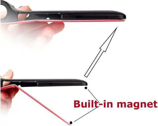 Alt view image 6 of 7 - BONAEVER For Lenovo Yoga Tab 3 8 Case Cover Slim Folding Stand Cover Smart Case for 2015 Lenovo Yoga Tab3 8 Inch ( Lenovo Yoga Tab3 YT3 850 YT3-850F YT3-850M YT3-850L )