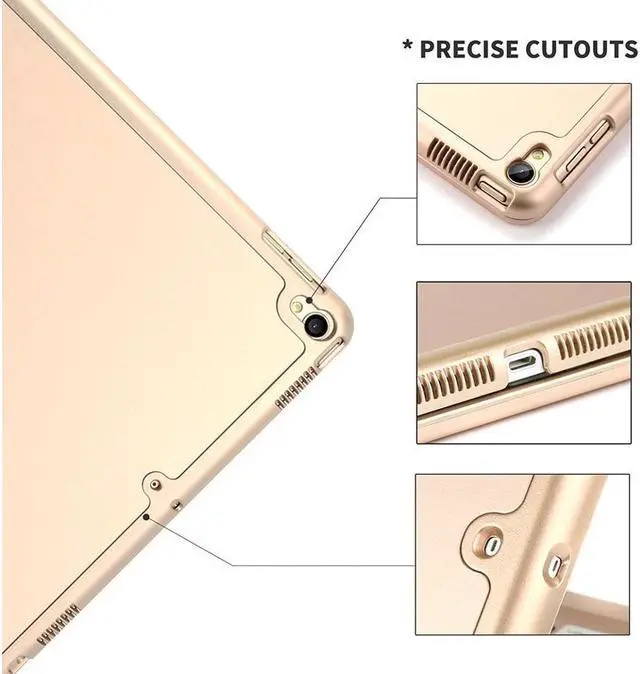 Alt view image 5 of 7 - BONAEVER For iPad Air 2019 3rd Generation 10.5" / iPad Pro 10.5" 2017 Keyboard Case Protective Smart Stand Cover with 7 Colors Backlit Wireless Bluetooth Keyboard