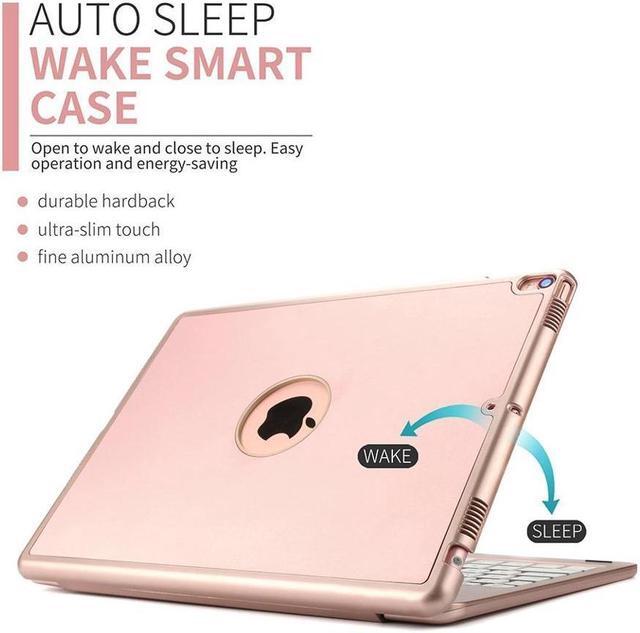 Alt view image 2 of 7 - BONAEVER For iPad Air 2019 3rd Generation 10.5" / iPad Pro 10.5" 2017 Keyboard Case Protective Smart Stand Cover with 7 Colors Backlit Wireless Bluetooth Keyboard