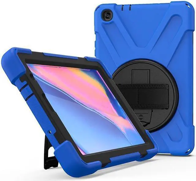 Alt view image 7 of 7 - BONAEVER For Galaxy Tab A 8.0 inch 2019 Case Model SM-T290 SM-T295 Shockproof Protective Cover with 360 Rotating Stand and & Shoulder Strap