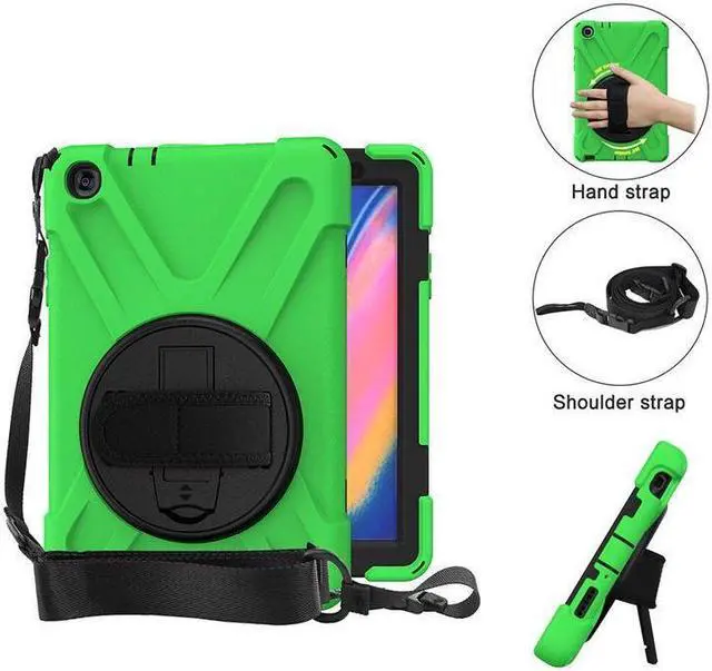 Main image of BONAEVER For Galaxy Tab A 8.0 inch 2019 Case Model SM-T290 SM-T295 Shockproof Protective Cover with 360 Rotating Stand and & Shoulder Strap