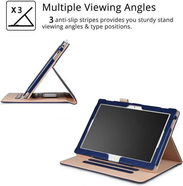 Alt view image 5 of 6 - BONAEVER Case for Lenovo Tab E10 TB-X104F / Lenovo Tab 4 10 / Tab 4 10 Plus 10 inch / Moto Tab TB-X704A Smart Folid Stand Cover with Multiple Viewing Angles Auto Wake / Sleep Function
