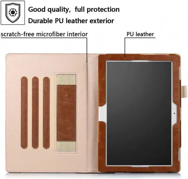 Alt view image 6 of 6 - BONAEVER Case for Lenovo Tab E10 TB-X104F / Lenovo Tab 4 10 / Tab 4 10 Plus 10 inch / Moto Tab TB-X704A Smart Folid Stand Cover with Multiple Viewing Angles Auto Wake / Sleep Function