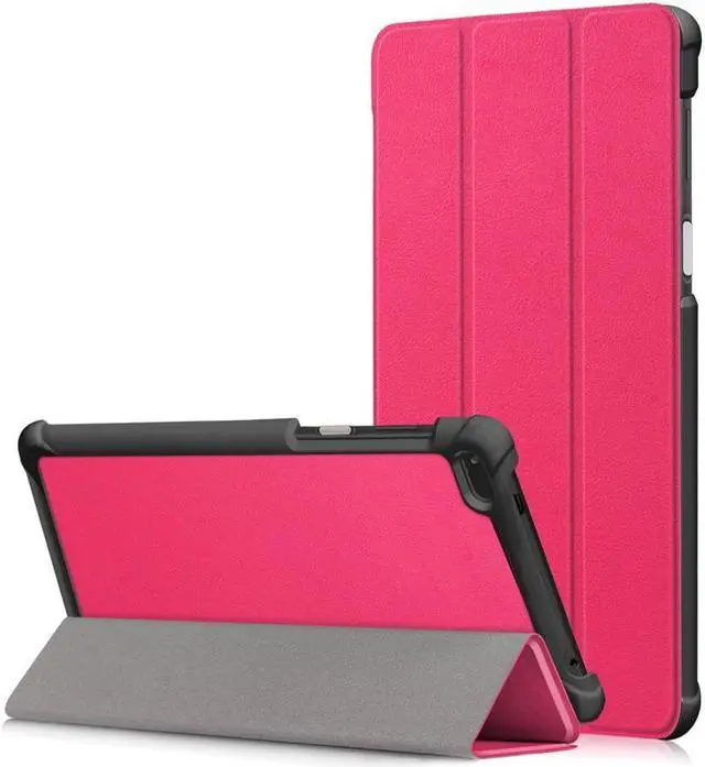 Main image of BONAEVER Case For Lenovo Tab 7 / Tab 4 7 Ultra-Thin Cu Stander PU Leather Case Shell Hard Case Cover for Lenovo Tab 7 / Tab 4 7 TB-7504F TB-7504N TB-7504X