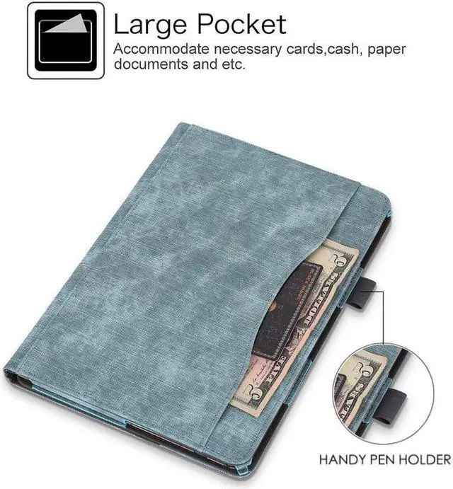 Alt view image 4 of 7 - BONAEVER Case for Lenovo Tab M10 / P10 Smart Folio Stand Cover For Lenovo Tab M10 X605F / P10 X705F 10.1 inch with Multiple Viewing Angles / Document Card Pocket