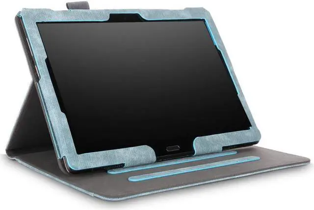 Alt view image 7 of 7 - BONAEVER Case for Lenovo Tab M10 / P10 Smart Folio Stand Cover For Lenovo Tab M10 X605F / P10 X705F 10.1 inch with Multiple Viewing Angles / Document Card Pocket