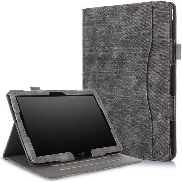 Main image of BONAEVER Case for Lenovo Tab M10 / P10 Smart Folio Stand Cover For Lenovo Tab M10 X605F / P10 X705F 10.1 inch with Multiple Viewing Angles / Document Card Pocket