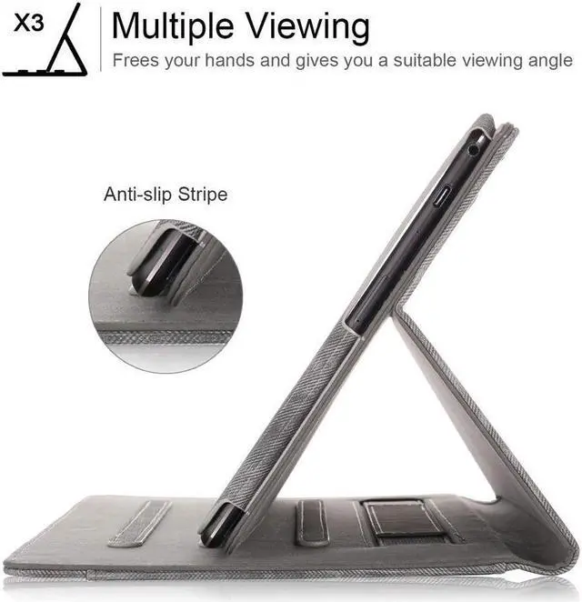 Alt view image 4 of 7 - BONAEVER Case for Lenovo Tab M10 / P10 Smart Folio Stand Cover For Lenovo Tab M10 X605F / P10 X705F 10.1 inch with Multiple Viewing Angles / Document Card Pocket