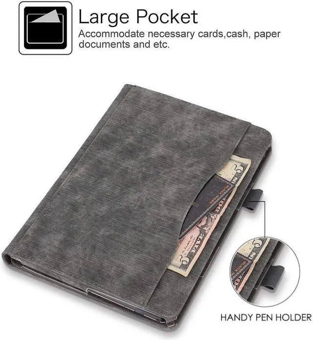 Alt view image 5 of 7 - BONAEVER Case for Lenovo Tab M10 / P10 Smart Folio Stand Cover For Lenovo Tab M10 X605F / P10 X705F 10.1 inch with Multiple Viewing Angles / Document Card Pocket