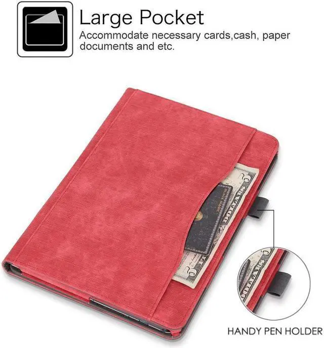 Alt view image 6 of 7 - BONAEVER Case for Lenovo Tab M10 / P10 Smart Folio Stand Cover For Lenovo Tab M10 X605F / P10 X705F 10.1 inch with Multiple Viewing Angles / Document Card Pocket