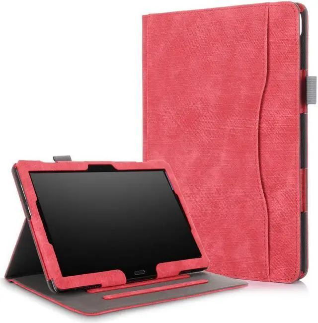Main image of BONAEVER Case for Lenovo Tab M10 / P10 Smart Folio Stand Cover For Lenovo Tab M10 X605F / P10 X705F 10.1 inch with Multiple Viewing Angles / Document Card Pocket
