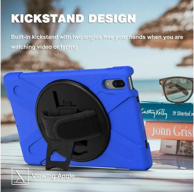 Alt view image 3 of 5 - BONAEVER Case for Lenovo Tab P11 Pro 11.5 inch 2020 Model TB-J706F TB-J706L Protective Cover with 360 Swivel Stand and le H & Shoulder Strap
