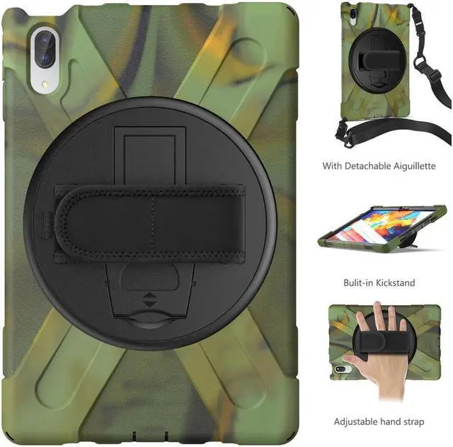 Alt view image 5 of 6 - BONAEVER Case for Lenovo Tab P11 Pro 11.5 inch 2020 Model TB-J706F TB-J706L Protective Cover with 360 Swivel Stand and le H & Shoulder Strap