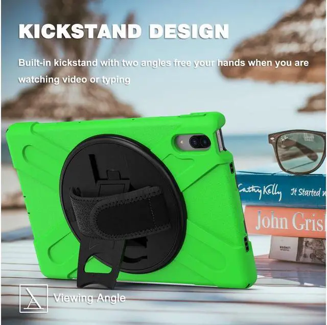 Alt view image 3 of 7 - BONAEVER Case for Lenovo Tab P11 Pro 11.5 inch 2020 Model TB-J706F TB-J706L Protective Cover with 360 Swivel Stand and le H & Shoulder Strap