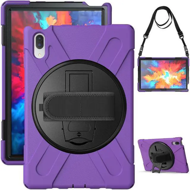 Alt view image 7 of 7 - BONAEVER Case for Lenovo Tab P11 Pro 11.5 inch 2020 Model TB-J706F TB-J706L Protective Cover with 360 Swivel Stand and le H & Shoulder Strap