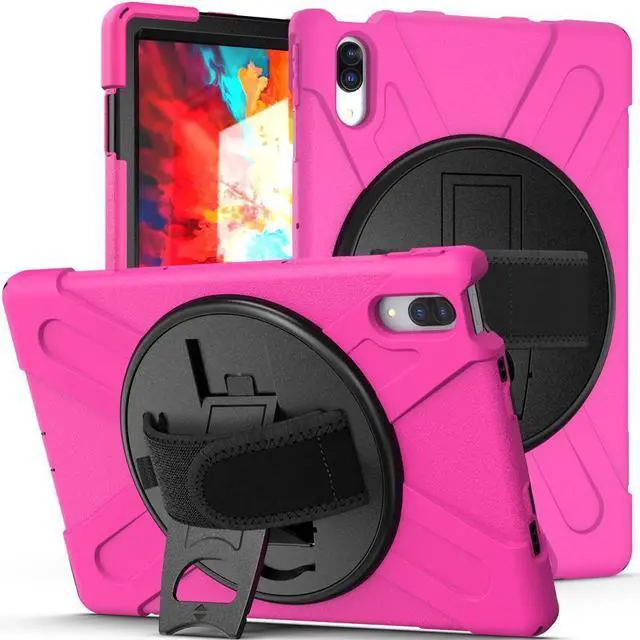 Alt view image 5 of 5 - BONAEVER Case for Lenovo Tab P11 Pro 11.5 inch 2020 Model TB-J706F TB-J706L Protective Cover with 360 Swivel Stand and le H & Shoulder Strap