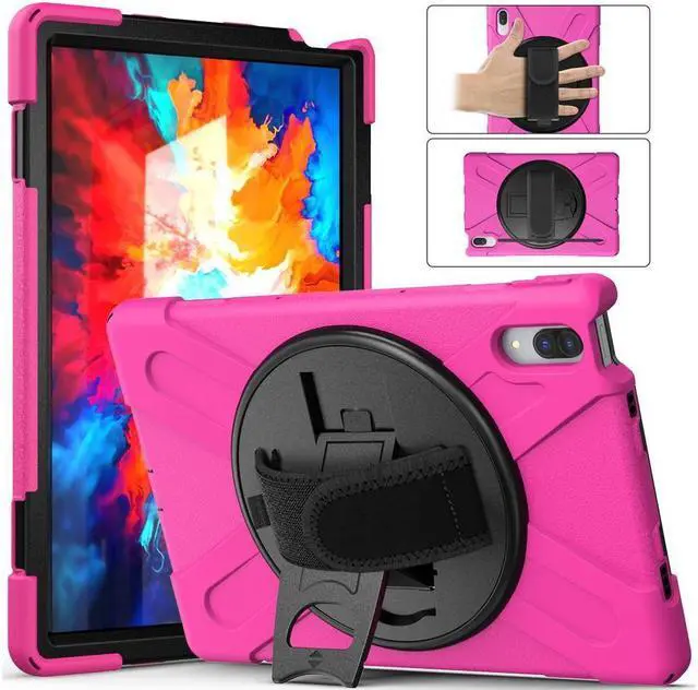 Alt view image 2 of 5 - BONAEVER Case for Lenovo Tab P11 Pro 11.5 inch 2020 Model TB-J706F TB-J706L Protective Cover with 360 Swivel Stand and le H & Shoulder Strap