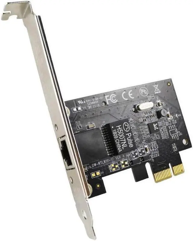 Alt view image 6 of 7 - BONAEVER Gigabit Ethernet PCI Express PCI-E Network Card 10/100/1000Mbps RJ45 LAN Adapter Converter for Desktop PC