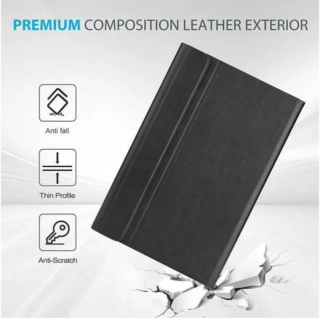 Alt view image 7 of 7 - BONAEVER Wireless Keyboard Case for Lenovo Tab M10 Plus 3rd Generation 10.6 inch 2022 Smart Stand Cover