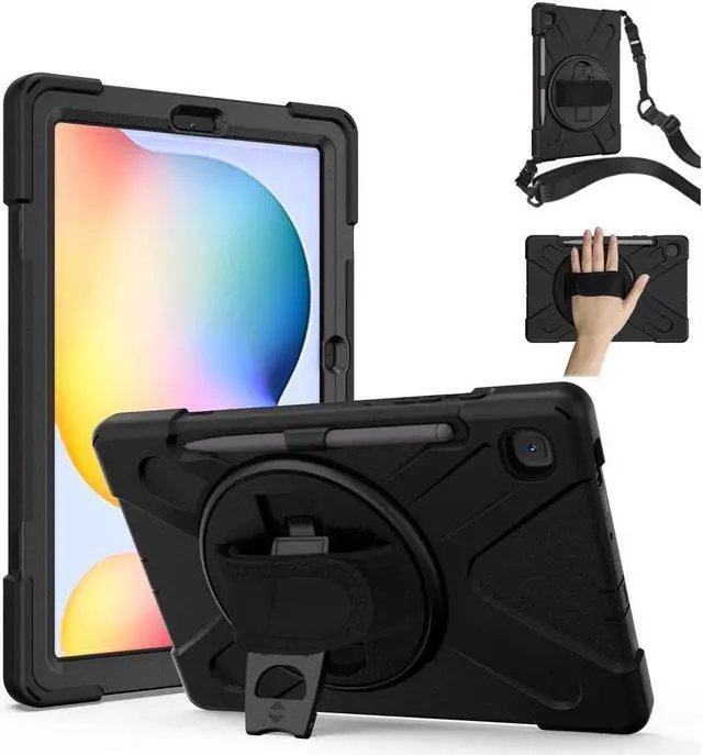 Main image of BONAEVER Case for Samsung Galaxy Tab S6 Lite 10.4 inch 2020 2022 Model SM-P610 P613 P615 P619 Protective Cover with Pencil Stand and & Shoulder Strap