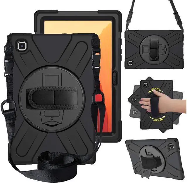 Main image of BONAEVER For Samsung Galaxy Tab A7 10.4 inch 2022 2020 Case SM-T500 SM-T505 SM-T507 SM-T503 SM-509 Shockproof Protective Cover with Hand Strap Stand and Shoulder Strap