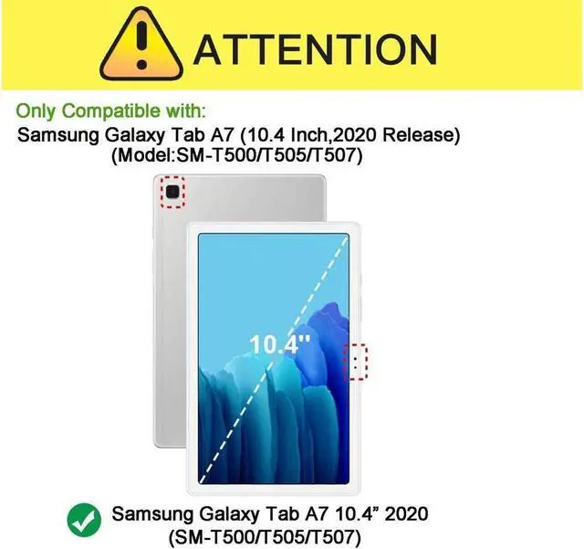 Alt view image 5 of 7 - BONAEVER For Samsung Galaxy Tab A7 10.4 inch 2022 2020 Case SM-T500 SM-T505 SM-T507 SM-T503 SM-509 Shockproof Protective Cover with Hand Strap Stand and Shoulder Strap