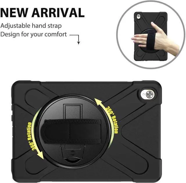 Alt view image 5 of 6 - BONAEVER Case for Huawei MediaPad M5 10.8 / M5 Pro 10.8 Shockproof Protective Cover with Stand and Strap & Shoulder Strap