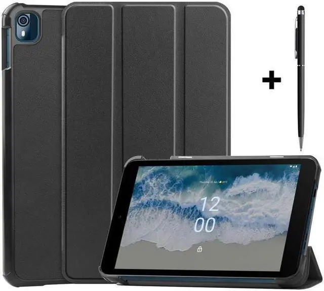 Main image of BONAEVER Nokia T10 Case 8.0 Inch 2022 Trifold Slim Smart Stand Cover Hard Shell for 8.0" Nokia T10 2022 Release with Universal Stylus Pen