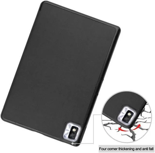 Alt view image 6 of 7 - BONAEVER TCL Tab 10s 10.1 inch 9080G Case 2021 Trifold Slim Smart Stand Cover Hard Shell for 8.0" Nokia T10 2022 Release with Universal Stylus Pen