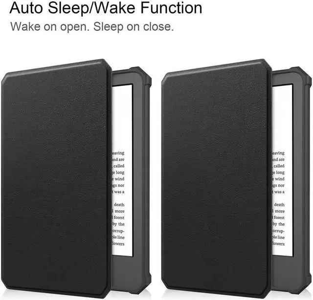 Alt view image 3 of 7 - BONAEVER Case for Kindle 11th Generation 2022 Release Ultra Thin Smart Protective Durable PU Leather Cover with Auto Sleep Wake Function with Universal Stylus Pen