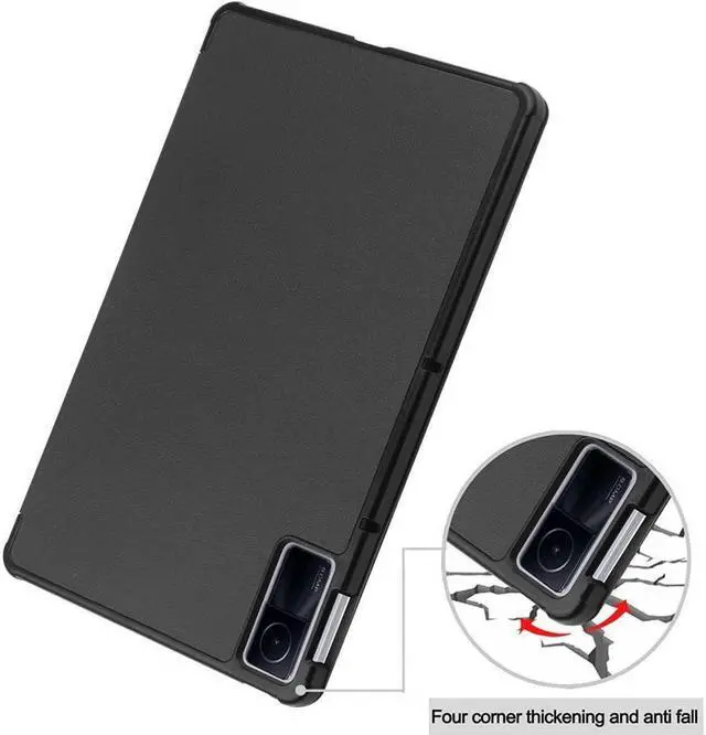 Alt view image 7 of 7 - BONAEVER Case for Xiaomi Redmi Pad 10.61 inch 2022 Tri fold Slim Auto Wake Hard Shell Smart Protective Stand Cover with Universal Stylus Pen