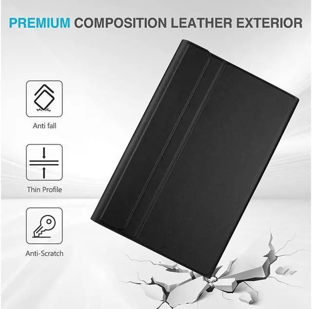 Alt view image 7 of 7 - BONAEVER Keyboard Case for Samsung Galaxy Tab A8 10.5 Inch 2022 SM-X200 X205 X207 Wireless Keyboard Cover with Pencil Holder