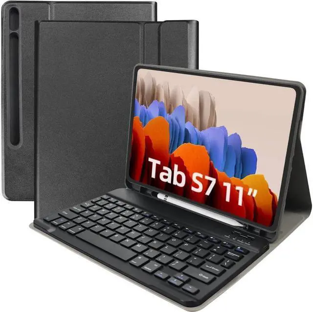 Main image of BONAEVER Keyboard Case for Samsung Galaxy Tab S8 / S7 11 inch (Model for SM-X700/X706/T870/T875/T878) Wireless KeyboardSlim Stand Cover with Pen Holder