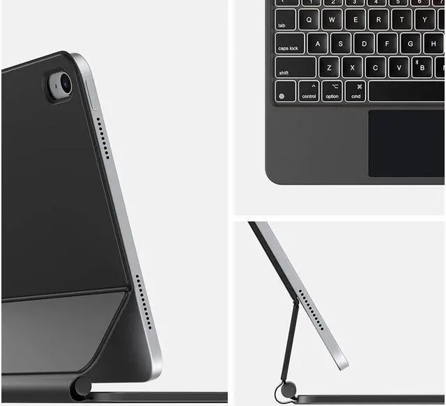 Alt view image 3 of 7 - BONAEVER Magnetic Floating Keyboard Case for iPad (A16) 11th Generation 11 Inch 2025, iPad 10th Generation 10.9 inch 2022 Slim Wireless Bluetooth Keyboard Cover with Multi-Touch Trackpad Backlight