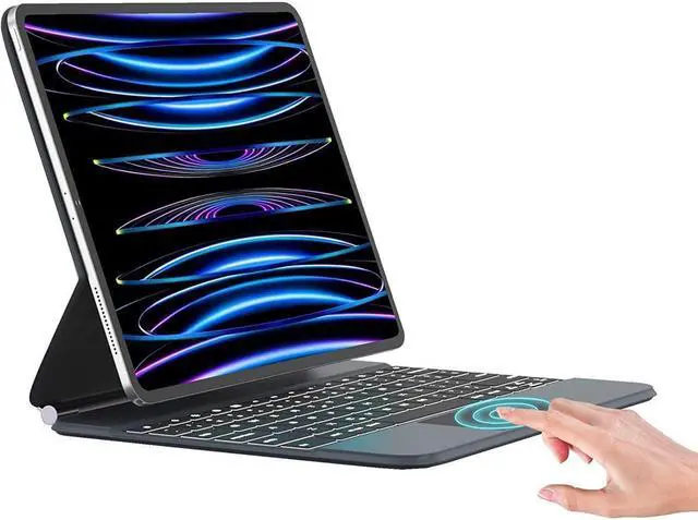 Main image of BONAEVER Magnetic Floating Keyboard Case for iPad Pro 12.9 inch 6th Generation 2022 5th / 4th / 3rd Gen 2021 2020 2018 Slim Keyboard Cover with Trackpad Backlit