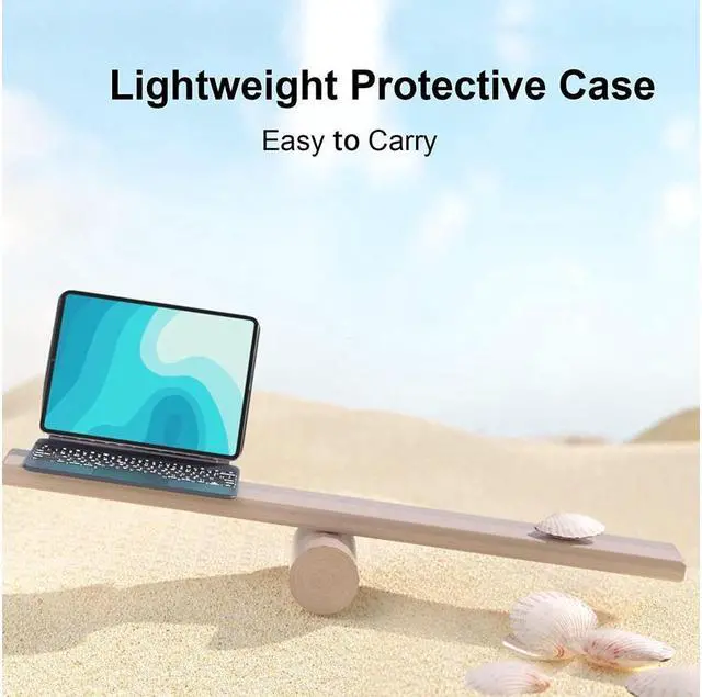 Alt view image 7 of 7 - BONAEVER Magnetic Floating Keyboard Case for iPad Pro 12.9 inch 6th Generation 2022 5th / 4th / 3rd Gen 2021 2020 2018 Slim Keyboard Cover with Trackpad Backlit