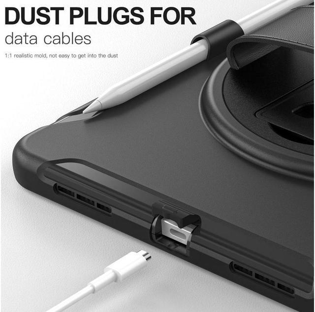 Alt view image 6 of 7 - BONAEVER Case for iPad (A16) 11th Generation 11 Inch 2025, iPad 10th Generation 10.9 inch 2022 with Pencil Holder 360° Swivel Stand and Strap Shockproof Rugged Protective Cover