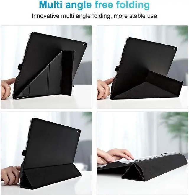 Alt view image 5 of 7 - BONAEVER Case for 15 inch Microsoft Surface Book 3 / Surface Book 2 / Surface Book 1 PU Leather Folio Protective Laptop Cover with Stand Pencil Holder