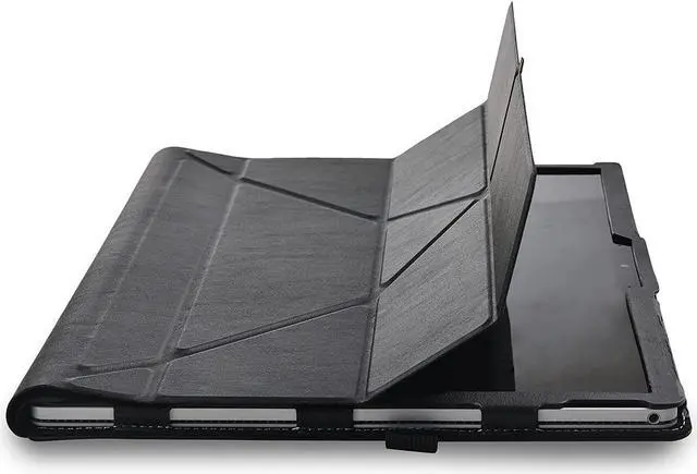 Alt view image 6 of 7 - BONAEVER Case for 15 inch Microsoft Surface Book 3 / Surface Book 2 / Surface Book 1 PU Leather Folio Protective Laptop Cover with Stand Pencil Holder